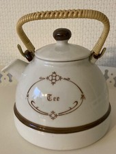 Teekanne, Porzellan Teekanne, kleine Teekanne, Landhausstil Teekanne