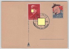 Deutsches Reich Feldpost-Spottkarte Winston Churchill gestempelt BERLIN 1941