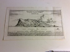 Gibraltar Kupferstich Bodenehr um 1720   mlnr