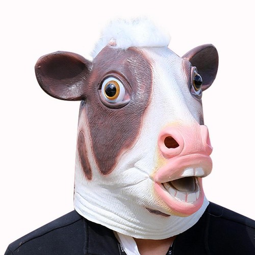 Halloween kuh maske - kuh, tier