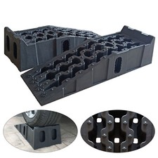 1 Paar Auffahrrampe Autoreifen Rampe F��r PKW SUV 7250kg Last Car Ramp