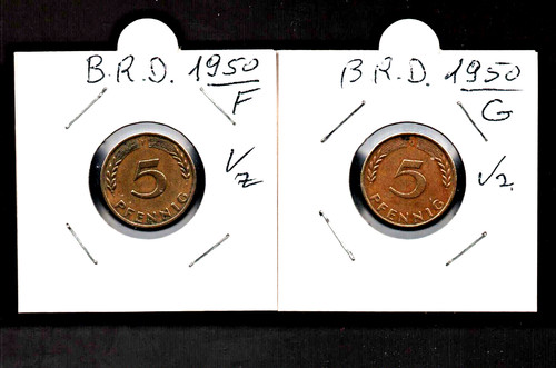 Brd pfennig 1950 g - 5,