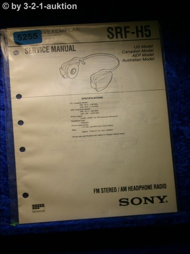Sony service manual srf pll - manual,