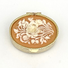 Vintage Pillendose Blumen