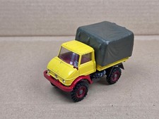 Corgi Toys Original Mercedes Benz Unimog 406 mit Plane gelb guter zustand alt