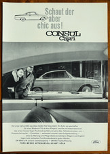 FORD CONSUL CAPRI - ganzseitige alte Reklame Werbung von 1962