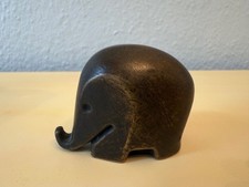 Vintage Mid-Century Modern Brass Elephant Figurine / Messing Elefant Figur
