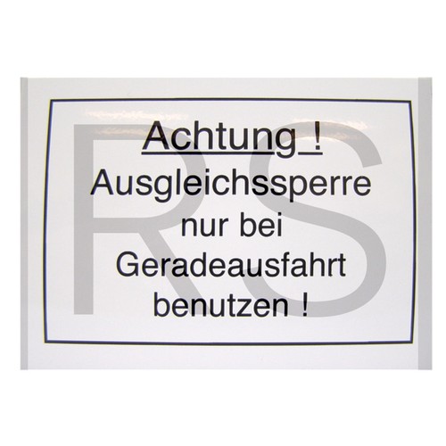 Aufkleber weiß
