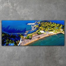 Leinwand Wandbilder XXL Canvas Wohnzimmer Athen Seeseite Ansicht 125x50