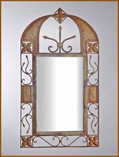 Orient Wandspiegel SPIEGEL "Casablanca" massiv rostbraun 72 cm hoch *NEU*