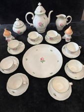 Augarten Wien Mokkaservice Wiener Rose für 8 Personen 22 Teile Topzustand