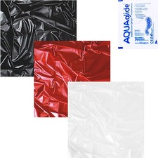 SexMAX WetGAMES LACK LATEX PVC Laken Bettlaken Spielwiese und Aquaglide Gleitgel