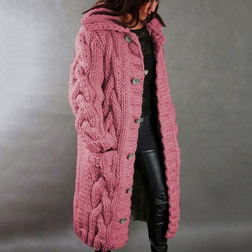 Damen lange strickjacke mantel - damen,