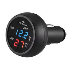 3 in 1 12/24V Auto Volt Meter