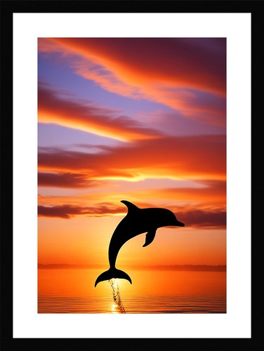 Intimer delfin gerahmtes - delfin,