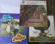 3 Schallplatten aus Sammlung Plattdeutsche Volkslieder