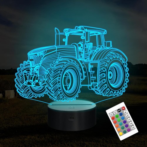 Traktor nachtlampe - nachtlampe, 3d