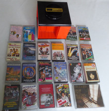 Kultige Kassetten Bar Karussell mit 20 MC,s Schlager Volksmusik im 70er orange