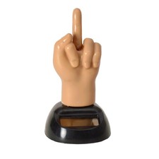 Mittelfinger Solarfigur