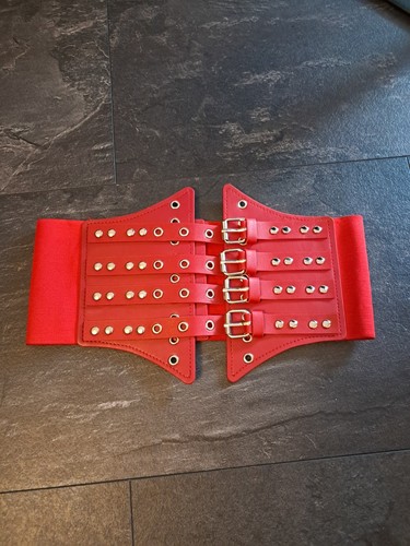 Rote gothic corsage - rote,