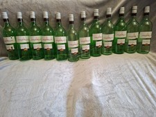 12 leere Glasflaschen Flaschen Weinflaschen 1-liter Schraubverschlus LITERFLASCH