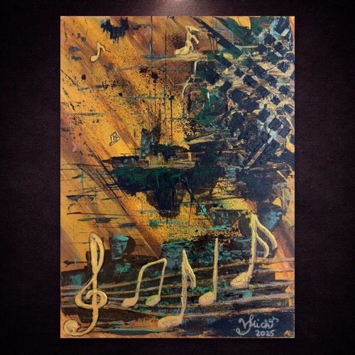 Acrylbild gesang des - „gesang,