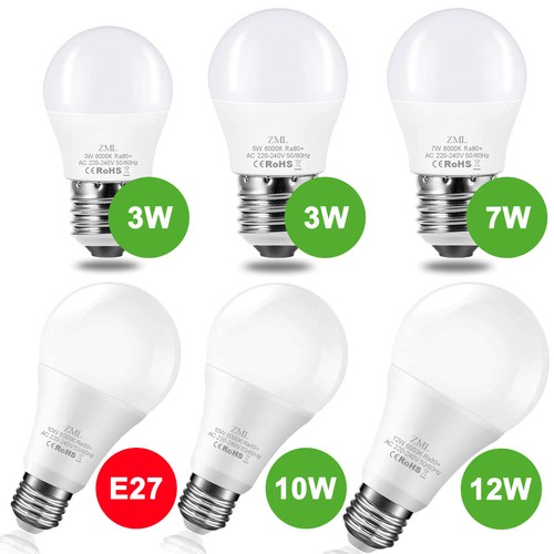 E27 led 7w - 3w, 12w