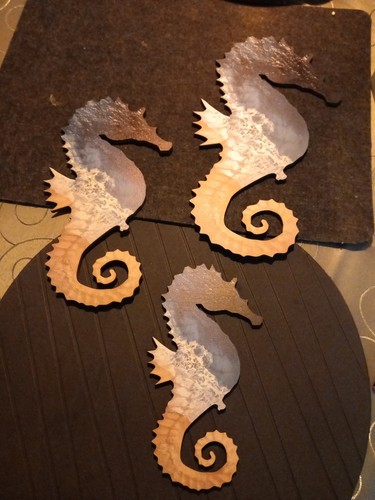 Seepferdchen neu holz wanddeko - seepferdchen,