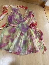 Bluse ärmellos Bänder