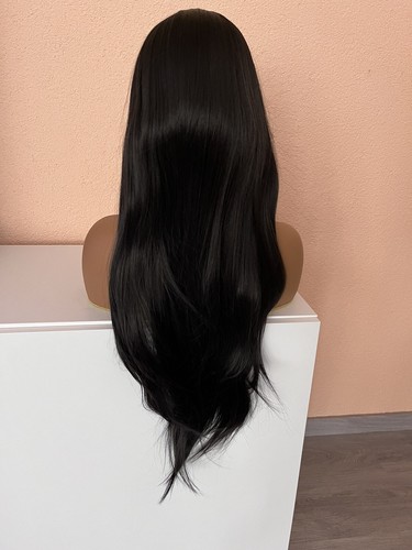 Lace front perücke schwarz - front,