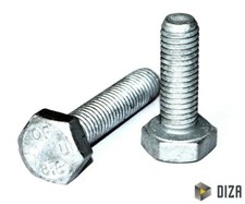 Sechskantschraube DIN 933 Stahl feuerverzinkt Festigkeit 8.8 Vollgewinde