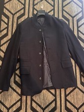 Trussardi - Long Jacket Sakko  48 / Dunkelblau/ Wolle