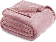 Luxuriöse Rosa Kuscheldecke