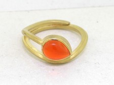 Feuer Opal Ring 750 Gelbgold