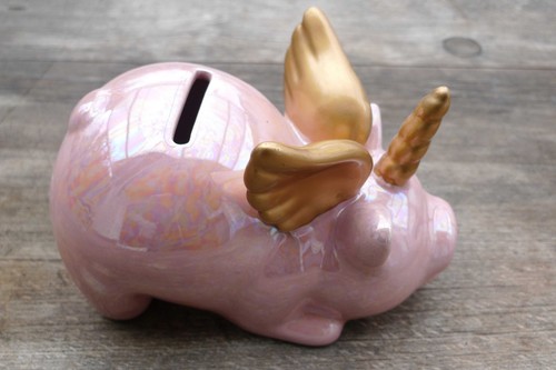 Keramik geflügeltes schwein - keramik,