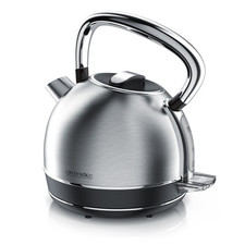 Arendo Vintage Wasserkocher Kessel Display 2200W Edelstahl 1,7L 2200W