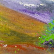 Ölgemälde, Hügel bei Korfe