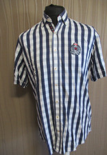 180 02/17 CLAUDIO CAMPIONE Herren Hemd Gr. M weiß blau kariert Kurzarm Regular