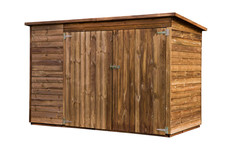 MARSEILLE Fahrradschuppen Fahrradgarage Gerätehaus Holz 228x114x153cm Werth-Holz