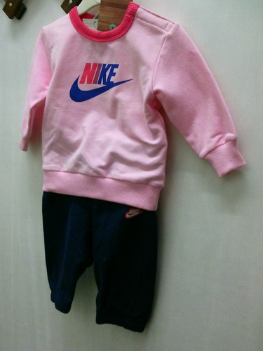 Nike baby overall - baby, rosa/blau