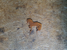 Gartenstecker mit Pferdemotiv