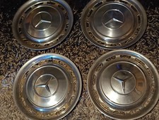 Oldtimer Mercedes Radkappen 4 Stück Silber