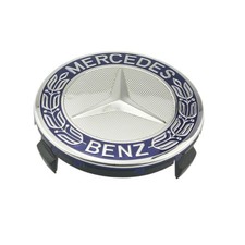4x Felgendeckel Nabendeckel 75mm Emblem Radkappe Blau für Mercedes-Benz