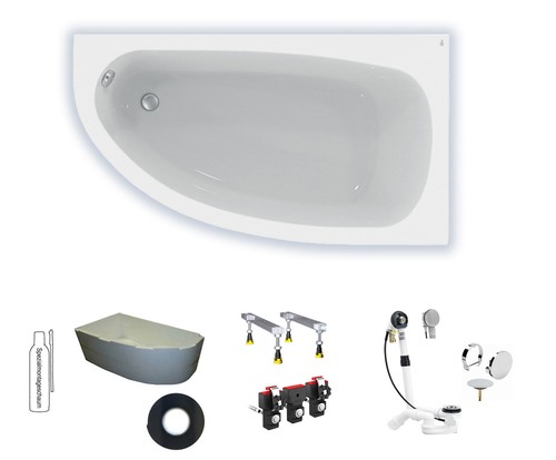 Badewanne eckwanne acryl ideal - acryl,