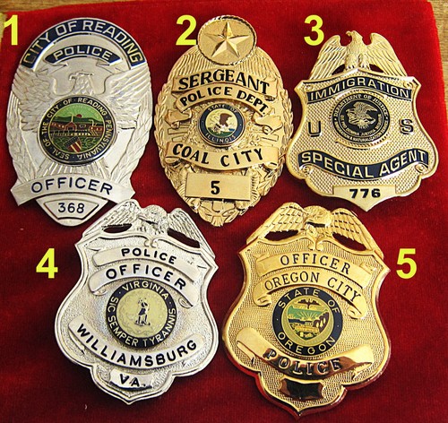 Obsolete police badges 3 - obsolete,