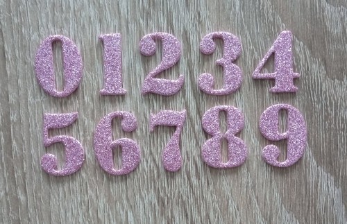 Moosgummi zahlen basteln - moosgummi,