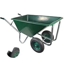 Matrix Schubkarre Stall Pferde Garten Großmuldenkarre 240l 250kg 2-Rad PU-Rad