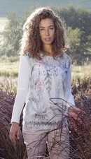 Blusenshirt langarm federtanz - langarm,