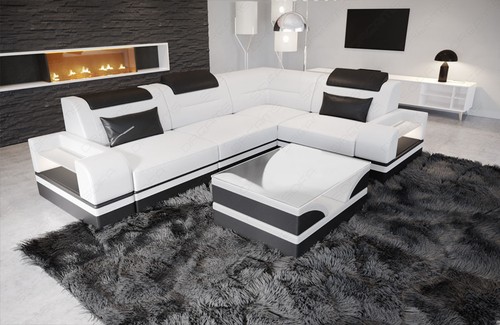 Leder sofa eckcouch - leder,