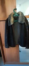 Lederjacke braun pelzkragen - lederjacke,